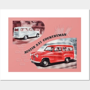 AUSTIN A35 COUNTRYMAN - advert Posters and Art